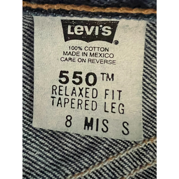 Vintage Levis 550 Mom Jean Womens Size 8 Blue Relaxed Fit Tapered Leg - Picture 2 of 12